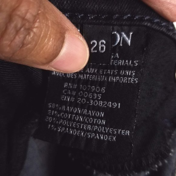 Hudson Nico Midrise Super Skinny Jeans Size 26 - Picture 6 of 7